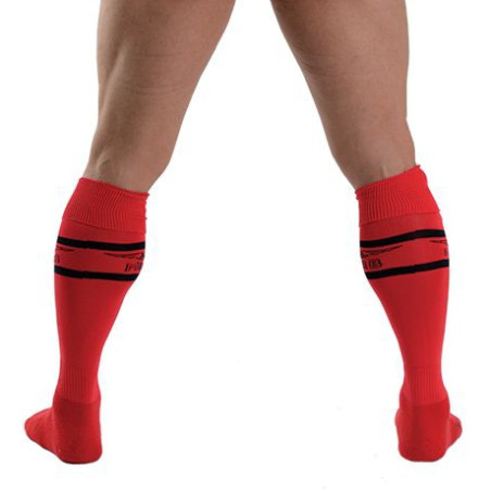 Chaussettes hautes URBAN FOOTBALL SOCKS Rouge-Noir