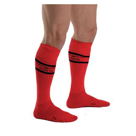 Chaussettes hautes URBAN FOOTBALL SOCKS Rouge-Noir