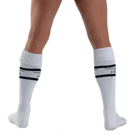 Chaussettes hautes URBAN FOOTBALL SOCKS Blanc-Noir 2