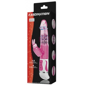 Vibro Rabbit Rotatif FASCINATION 28cm Rose