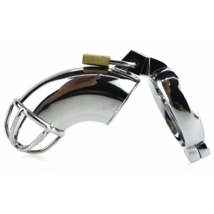 Cage de chasteté en métal LANCELOT 10 x 3.5cm