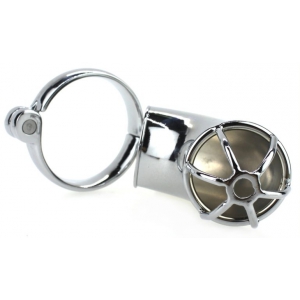 Cage de chasteté en métal LANCELOT 10 x 3.5cm