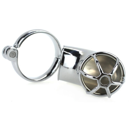 Cage de chasteté en métal LANCELOT 10 x 3.5cm