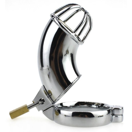 Cage de chasteté en métal LANCELOT 10 x 3.5cm