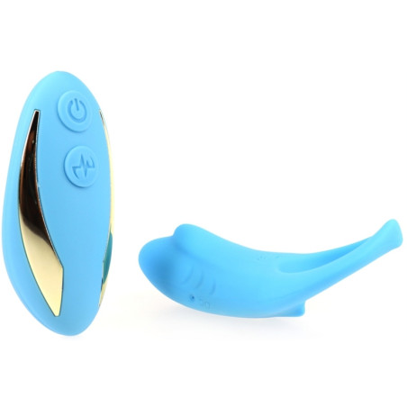 Cockring vibrant SHARK 29mm Bleu
