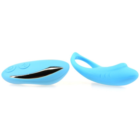 Cockring vibrant SHARK 29mm Bleu