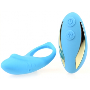 Cockring vibrant SHARK 29mm Bleu
