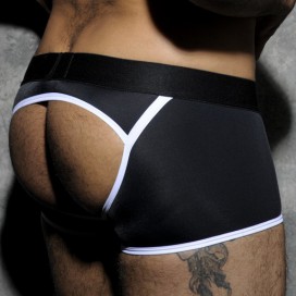 Jock Boxer AD Fetish Stripe noir et blanc 2