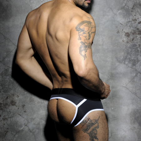 BottomlessStripe Fetish noir et blanc d'AD Fetish
