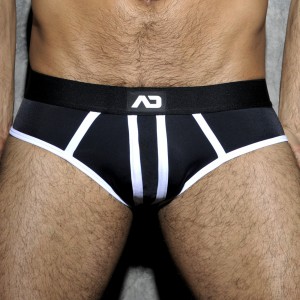 BottomlessStripe Fetish noir et blanc d'AD Fetish