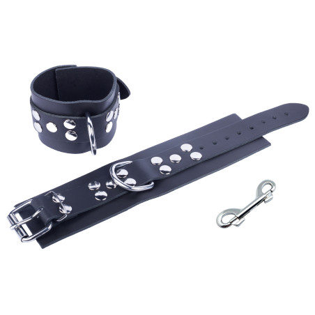Menottes en cuir ULTRA Noires