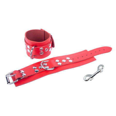 Menottes en cuir ULTRA Rouges
