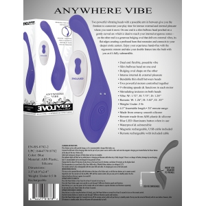 Double stimulateur ANYWHERE VIBE 20cm