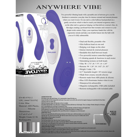 Double stimulateur ANYWHERE VIBE 20cm