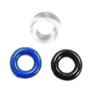 Lot de 3 cockrings étirables pour renforcer l'érection