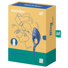 Cockring vibrant SWORDSMAN Satisfyer Bleu 2