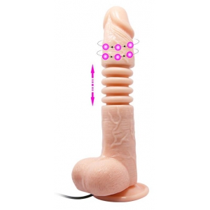Gode vibrant à poussée THUNDER UP 17 x 4cm
