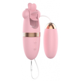 Stimulateur de clitoris rotatif MAGIC ROLL 13cm Rose