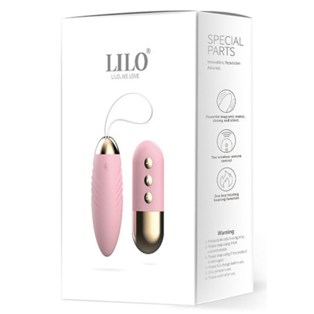 Oeuf vibrant télécommandé LILO BULLET 8.5 x 3.5cm Rose