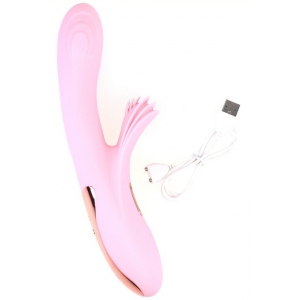Vibro Rabbit chauffant LILO HEAT 23cm Rose