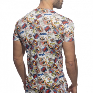 T-shirt COMIC Addicted Blanc