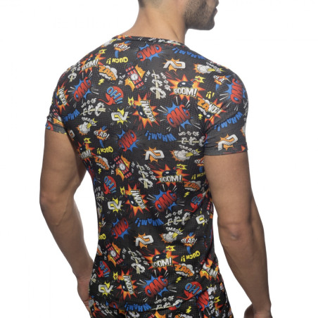 T-shirt COMIC Addicted Noir