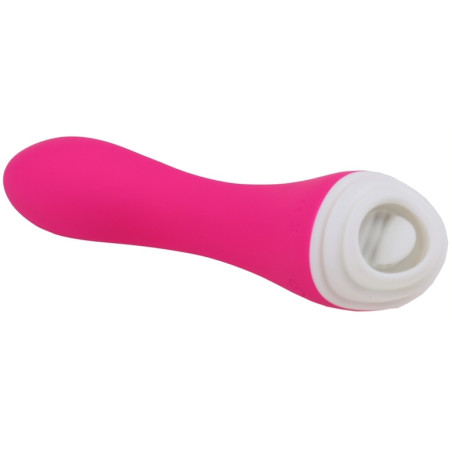 Stimulateur de clitoris et Point G LICKY 20cm Rose