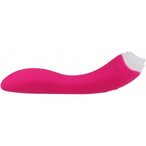 Stimulateur de clitoris et Point G LICKY 20cm Rose