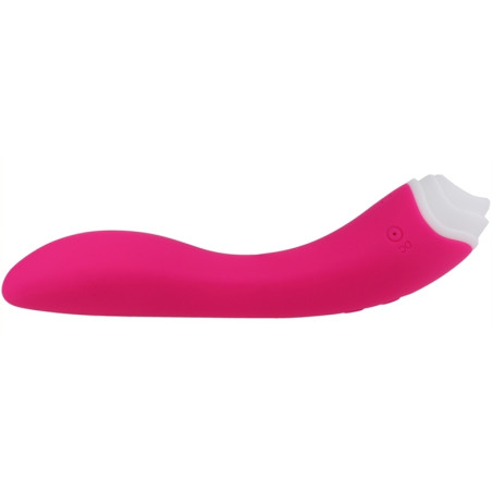 Stimulateur de clitoris et Point G LICKY 20cm Rose