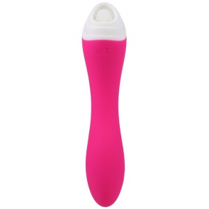 Stimulateur de clitoris et Point G LICKY 20cm Rose