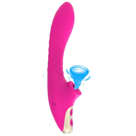 Stimulateur de clitoris et point G DUDU 20cm Rose