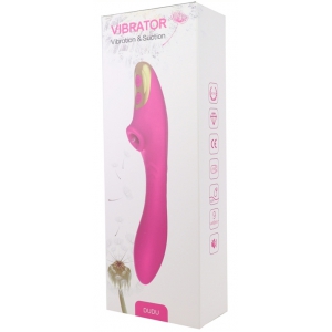 Stimulateur de clitoris et point G DUDU 20cm Rose