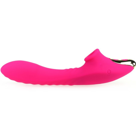 Stimulateur de clitoris et point G DUDU 20cm Rose