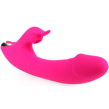 Vibro Rabbit à aspiration AMANT VIBE 22cm Rose