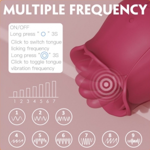 Accessoire Anulingus ROSE PRO 4 - 9 Vibrations