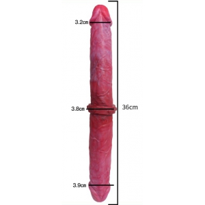 Double gode DUO REAL 36 x 4.3cm
