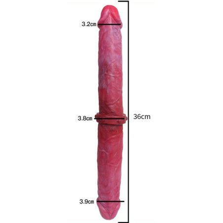 Double gode DUO REAL 36 x 4.3cm