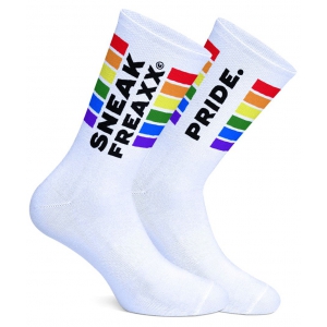 Chaussettes blanches SneakFreaxx Pride
