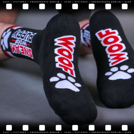 Chaussettes SNEAK PUPPY Noir-Rouge
