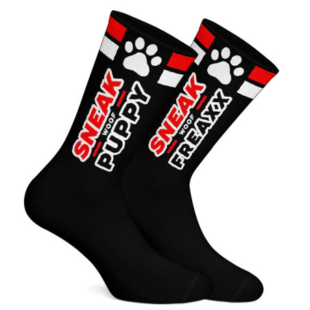 Chaussettes SNEAK PUPPY Noir-Rouge