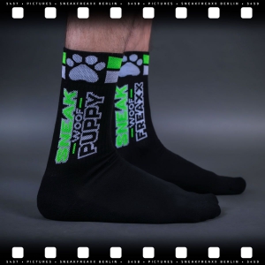 Chaussettes SNEAK PUPPY Noir-Vert