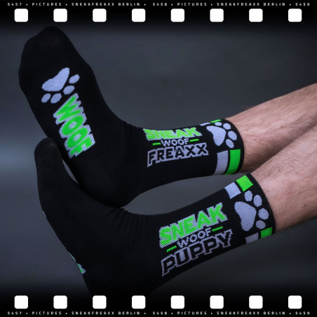 Chaussettes SNEAK PUPPY Noir-Vert