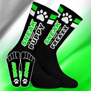 Chaussettes SNEAK PUPPY Noir-Vert
