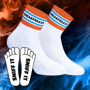 Chaussettes basses SNIFF IT SHORT Blanches