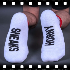 Chaussettes basses SNEAKS HORNY SHORT Blanches