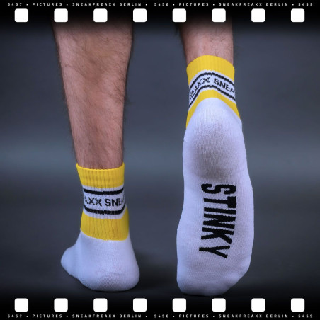 Chaussettes basses STINKY SOXX SHORT Blanches