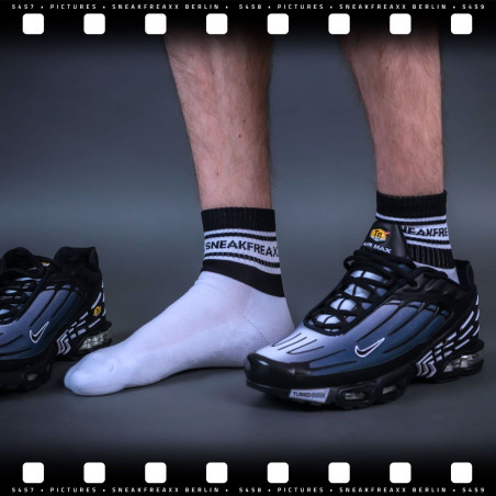Chaussettes basses WHITE BLACK SHORT Blanc-Noir