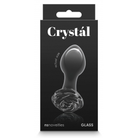 Plug en verre CRYSTAL Rose 7 x 3.2cm Noir 2