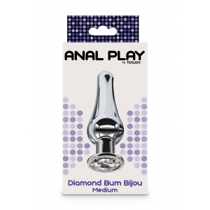 Plug Bijou anal DIAMOND BUM M 10 x 3.5cm