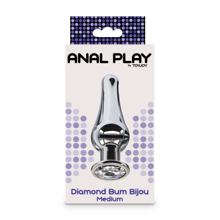 Plug Bijou anal DIAMOND BUM M 10 x 3.5cm